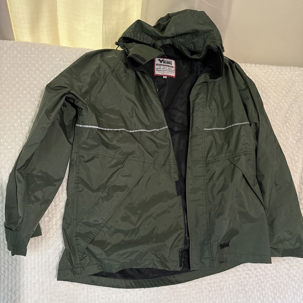 Viking Journeyman 420D Waterproof Rain Jacket Men's Size L Ripstop